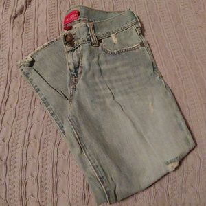 Hollister size 7 distressed jeans
